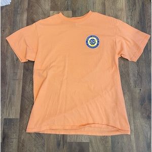 Peach girls Youth large Simply Southern tee